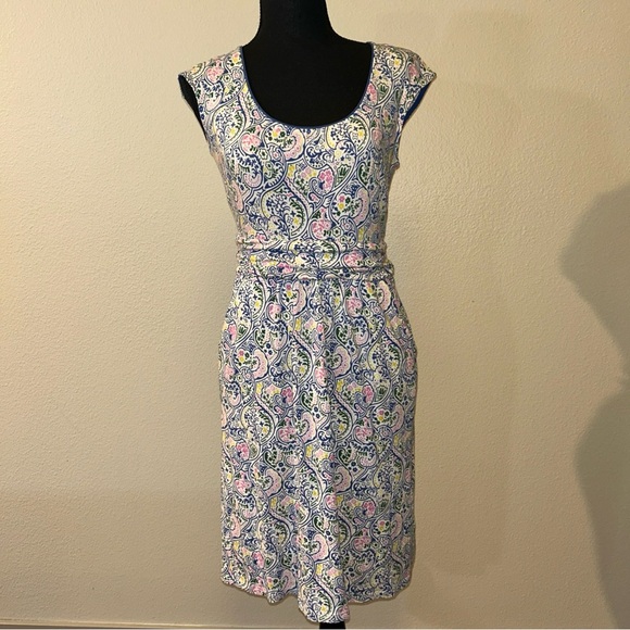 Boden Blue Pink Sundress Cap Sleeve Mini - Picture 4 of 10
